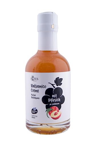 Rizes Balsamico Creme mit Pfirsich 200ml Mindesthaltbarkeitsdatum: 30.06.2025 von Rizes