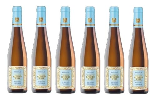 6x 0,375l - Robert Weil - Riesling - VDP.Gutswein - halbe - Qualitätswein Rheingau - Deutschland - Weißwein trocken von Robert Weil