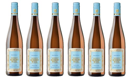 6x 0,75l - Robert Weil - Riesling halbtrocken - VDP.Gutswein - Qualitätswein Rheingau - Deutschland - Weißwein halbtrocken von Robert Weil