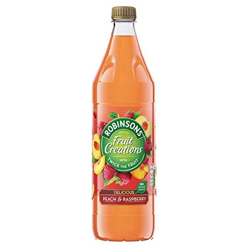 Robinsons Fruit Creations Echter Fruchtkürbis, kalorienarm, leckerer Pfirsich und Himbeere, 20 Portionen, 1 l Robinsons Fruit Creations Echter Fruchtkürbis, kalorienarm, leckerer Pfirsich und Himbeere, 20 Portionen, 1 l von Robinsons