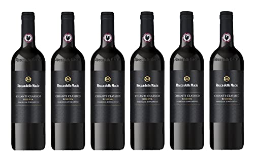 6x 0,75l - Rocca delle Macìe - Famiglia Zingarelli - Chianti Classico Riserva D.O.C.G. - Toscana - Italien - Rotwein trocken von Rocca delle Macìe