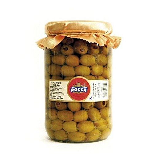 Gefüllte Oliven mit Sardellen 1700 ml. - Rocca 1870 von Rocca