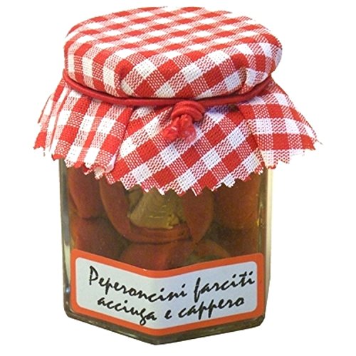 Gefüllte Paprika mit Sardellen/Kapern 190 ml. Alptresor/Rocca von Rocca