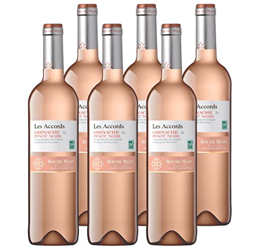 Les Accords de Roche Mazet - Roséwein Trocken - Grenache Pinot Noir - IGP Pays d'Oc - Terra Vitis (6 x 0,75 l) von Roche Mazet