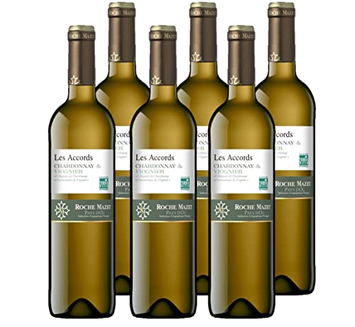 Les Accords de Roche Mazet - Weißwein Trocken - Chardonnay Viognier - IGP Pays d'Oc - Terra Vitis (6 x 0,75 l) von Roche Mazet