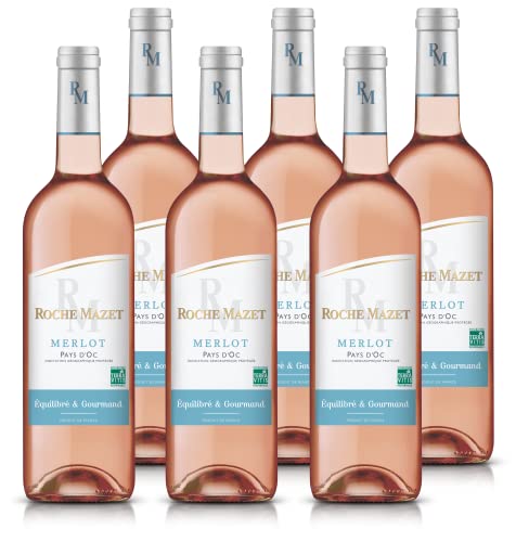 Roche Mazet – Roséwein Trocken – Merlot– Pays d'Oc IGP – Terra Vitis (6 x 0,75 l) Roche Mazet – Roséwein Trocken – Merlot– Pays d'Oc IGP – Terra Vitis (6 x 0,75 l) von Roche Mazet