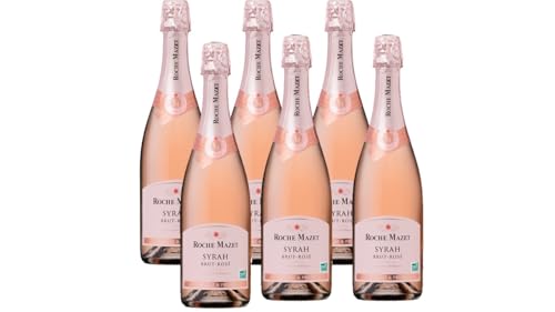 Roche Mazet Syrah Brut - Schaumwein französisch - Roséwein (6 x 0,75 l) von Roche Mazet