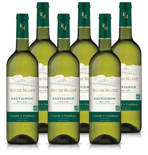 Roche Mazet – Weißwein Trocken – Sauvignon – Pays d'Oc IGP – Terra Vitis (6 x 0,75 l) von Roche Mazet