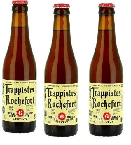 8 Flaschen Trappistes Nr 6 Rochefort 7,5% Vol. Belgisches Bier inc. Pfand von Rochefort