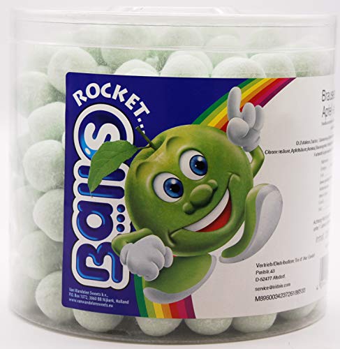 Rocket Balls Brausebälle Apfel sauer, 3er Pack (3 x 1.5 kg) von Rocket Balls