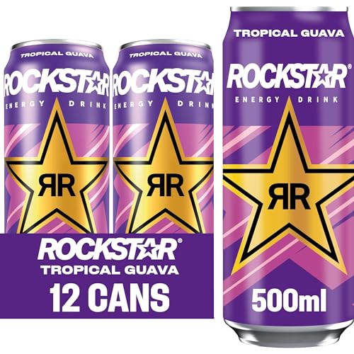 Rockstar Punched Tropical Guava Flavour 500ml (Packung mit 12 x 500 ml) von Rockstar