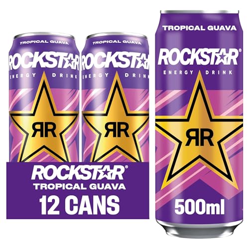Rockstar Punched Tropical Guava Flavour 500ml (Packung mit 12 x 500 ml) von Rockstar