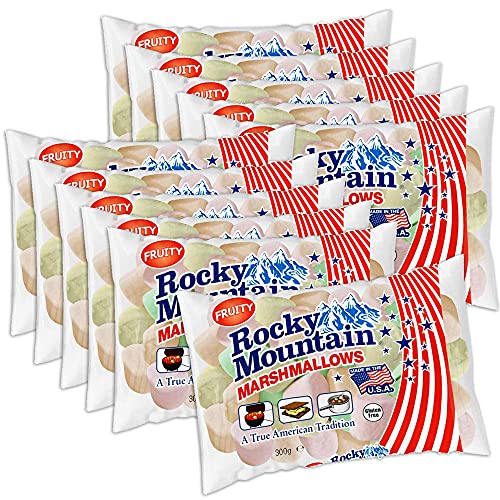 10er SET Rocky Mountain 2240 Marshmallows Fruity 300 g / Schaumzuckerware 10er SET Rocky Mountain 2240 Marshmallows Fruity 300 g / Schaumzuckerware von Rocky Mountain Marshmallows
