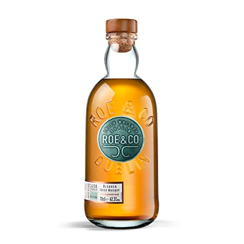 Roe & Co Full Bourbon Maturation | Blended Irish Whiskey | Cask Strength Edition | 62,3% vol | 700ml Einzelflasche | von Roe & Co