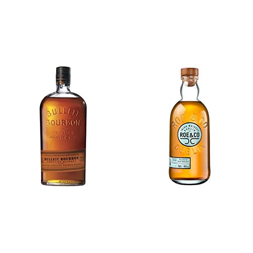 Roe & Co | Dublin Blended Irish Whiskey | 45% vol | 700ml & Bulleit Bourbon Frontier American Whiskey | High Rye Whiskey | Preisgekrönter, amerikanischer Bestseller | 45% vol | 700ml von Roe & Co
