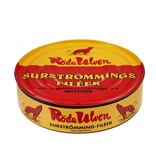 Röda Ulven Surströmming Filets 300 g - fermentierte Heringfilets (4x300g) von Röda Ulven
