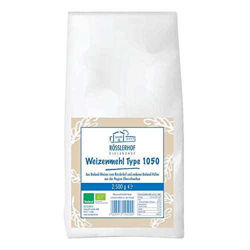 Rösslerhof Weizenmehl Typ 1050 Bioland, 2,5kg Rösslerhof Weizenmehl Typ 1050 Bioland, 2,5kg von Rösslerhof