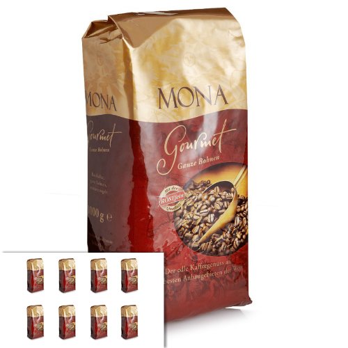 8 x Röstfein Mona Gourmet Kaffeebohnen 1kg von Röstfein