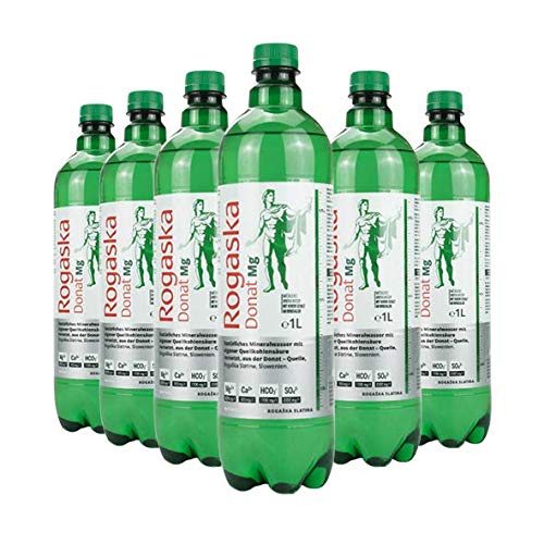 Rogaska Donat Mg Mineralwasser inkl. Pfand, 1 L Flasche, 6er Pack von Rogaska