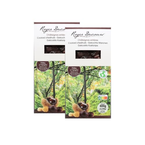 2x Roger Descours Gekochte Maronen, 400g – Geschält, Essfertig & Natürlich | Perfekt für Snacks, Suppen, Füllungen & Desserts – Ohne Zusatzstoffe, Lange Haltbarkeit 2x Roger Descours Gekochte Maronen, 400g – Geschält, Essfertig & Natürlich | Perfekt für Snacks, Suppen, Füllungen & Desserts – Ohne Zusatzstoffe, Lange Haltbarkeit von Roger Descours