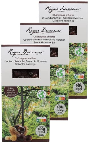 3er Pack Gekochte Maronen - Edelkastanien 3 X 400 Gramm, geschält 3er Pack Gekochte Maronen - Edelkastanien 3 X 400 Gramm, geschält von Roger Descours