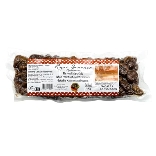 Gekochte Maronen Edelkastanien 1kg – Geschält, Essfertig & Natürlich | Perfekt für Snacks, Suppen, Füllungen & Desserts – Ohne Zusatzstoffe, Lange Haltbarkeit Gekochte Maronen Edelkastanien 1kg – Geschält, Essfertig & Natürlich | Perfekt für Snacks, Suppen, Füllungen & Desserts – Ohne Zusatzstoffe, Lange Haltbarkeit von Roger Descours