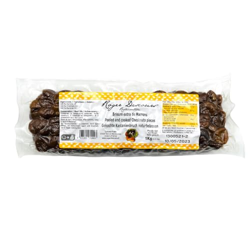 Gekochte Maronenbruch Edelkastanien 1kg – Geschält, Essfertig & Natürlich | Perfekt für Snacks, Suppen, Füllungen & Desserts – Ohne Zusatzstoffe, Lange Haltbarkeit Gekochte Maronenbruch Edelkastanien 1kg – Geschält, Essfertig & Natürlich | Perfekt für Snacks, Suppen, Füllungen & Desserts – Ohne Zusatzstoffe, Lange Haltbarkeit von Roger Descours