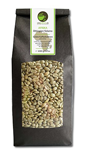 Rohkaffee - Grüner Hochland Kaffee Äthiopien Sidamo (grüne Kaffeebohnen 1000g) von Rohebohnen