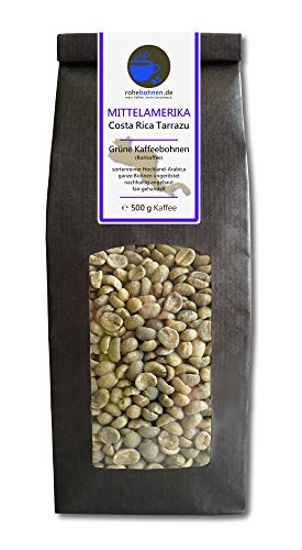 Rohkaffee - Grüner Hochland Kaffee Costa Rica Tarrazu (grüne Kaffeebohnen 500g) von Rohebohnen
