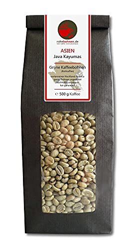 Rohkaffee - Grüner Hochland Kaffee Java Kayumas von Rohebohnen