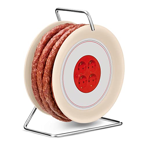 WURSTBARON® Wurst Kabeltrommel, 3,5m Wurst nach Krakauer Art, hochwertige Qualität und rauchiges Aroma, lustiges Geschenk für sie und ihn, 240 g von Pikanten