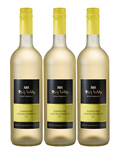 Kerner mit Gewürztraminer -SL-, Nordheimer Heuchelberg, Privatkellerei Rolf Willy, Jahrgang 2022 (3 x 0,75 l) von Rolf Willy Nordheim Württemberg