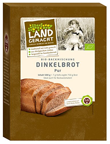 500g Bio DINKEL Brot "pur" - Brotbackmischung - ergibt ca. 750g Brot - Rolle von Rolle Mühle