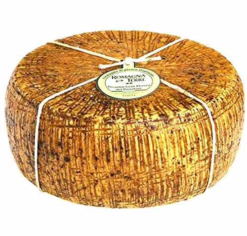 Pecorino Gran Riserva del Passatore ca. 800gr Käse am Stück aus Schafmilch Gewinner bester Pecorino Italiens von Romagna Terre