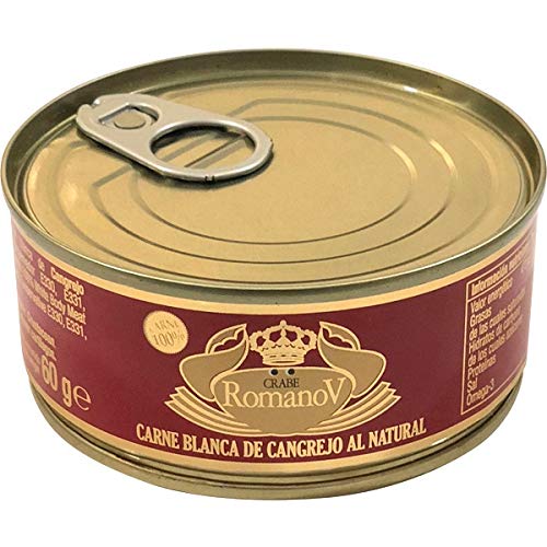 Romanov - Krabbe - Natürliches weißes Krabbenfleisch - Ideal für eine leckere Mahlzeit- 90 Gramm von Romanov
