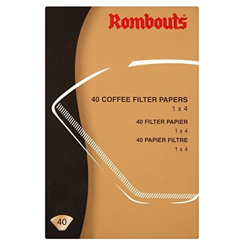 Rombouts Kaffeefilterpapiere - 4 Tassen (40) - Packung mit 2 von Rombouts