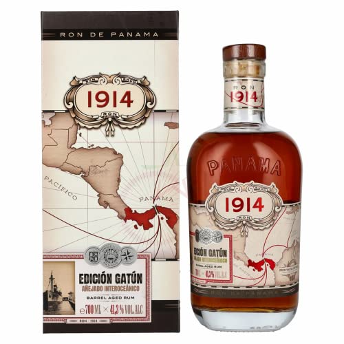 Ron 1914 Panama Rum EDICIÓN GATÚN Barrel Aged Rum 41,30% 0,70 lt. Ron 1914 Panama Rum EDICIÓN GATÚN Barrel Aged Rum 41,30% 0,70 lt. von Ron 1914
