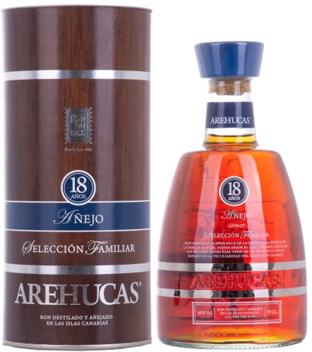 Ron Arehucas 18 Años Añejo Reserva Especial 40% Vol. 0,7l in Geschenkbox von Arehucas
