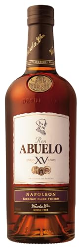 Ron Abuelo Finish Collection Napoleon ( 1 x 0,7l) - 15 Jahre alter Rum aus Panama, gefinished in einem ehemaligen Cognac-Fass - pur oder auf Eis zu genießen - 40% Vol. von Ron Abuelo