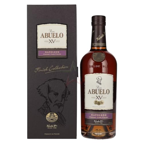 Ron Abuelo Añejo XV Años NAPOLEON Cognac Cask Finish 40,00% 0,70 Liter von Ron Abuelo
