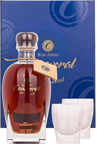 Canaveral Ron Añejo Reserva Especial 40% Vol. 0,7 l + GB mit 2 Gläsern von Ron Anejo Canaveral