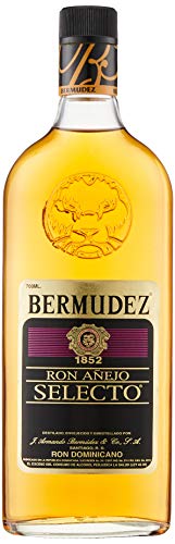 Ron BERMUDEZ Añejo Selecto, 37,5% vol./ Brauner Rum 7 Jahre Lagerung 37,5% vol, aus der Dominikanischen Republik, Flasche 700ml von Bermudez