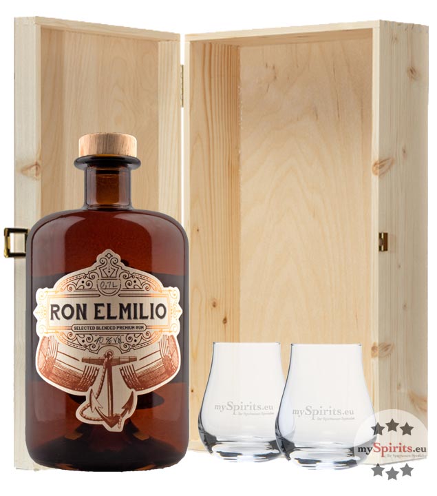 Ron Elmilio Rum-Geschenkset (40 % Vol., 0,7 Liter) von Ron Elmilio