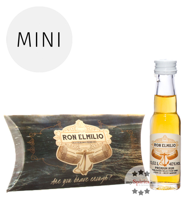Ron Elmilio Rum Miniatur (40 % Vol., 0,02 Liter) von Ron Elmilio