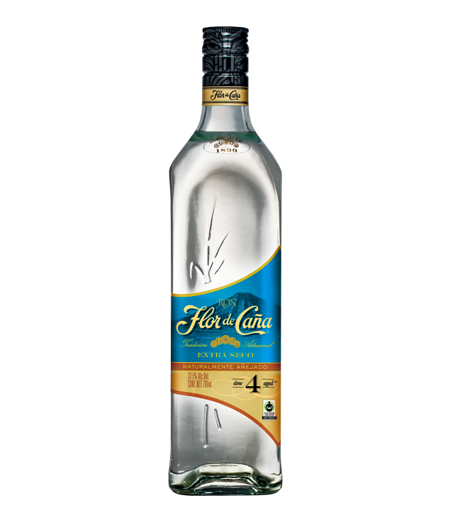 Flor de Cana 4 Extra Seco Blanco Rum (37,5 % Vol., 0,7 Liter) von Ron Flor de Caña