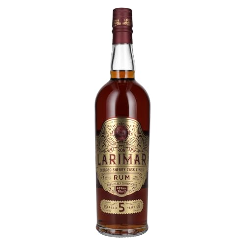 Ron Larimar 5 Years Old Small Batch Rum Oloroso Sherry Cask Finish 40% Vol. 0,7l Ron Larimar 5 Years Old Small Batch Rum Oloroso Sherry Cask Finish 40% Vol. 0,7l von Ron Larimar