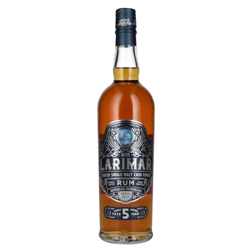 Ron Larimar 5 Years Old Small Batch Rum Peated Single Malt Cask Finish 40% Vol. 0,7l Ron Larimar 5 Years Old Small Batch Rum Peated Single Malt Cask Finish 40% Vol. 0,7l von Ron Larimar