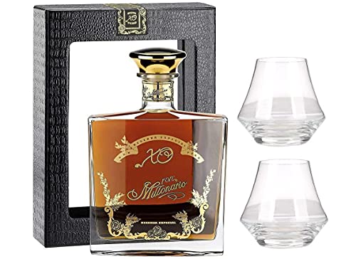 MILLONARIUM RON XO RESERVA ESPECIAL 70 CL IN EINEM ETUI MIT ZWEI GLÄSERN von Ron Millonario