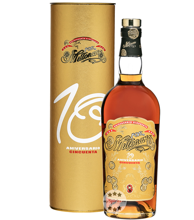 Ron Millonario 10 Aniversario Cincuenta Rum (50 % vol, 0,7 Liter) von Ron Millonario