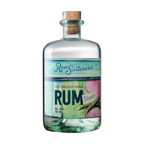 Ron Sostenible Blanco Rum | Bewusst hergestellt | Sanft und fruchtig mit Wildblumen, Vanille, Lakritze, würziger Eiche | 12 Monate gereift | 700 ml – 40% Alkohol Ron Sostenible Blanco Rum | Bewusst hergestellt | Sanft und fruchtig mit Wildblumen, Vanille, Lakritze, würziger Eiche | 12 Monate gereift | 700 ml – 40% Alkohol von Ron Sostenible